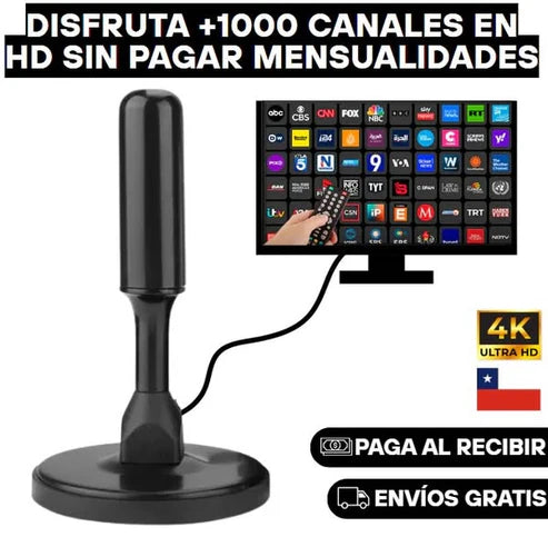 Disfruta de canales Full HD sin pagar mensualidades