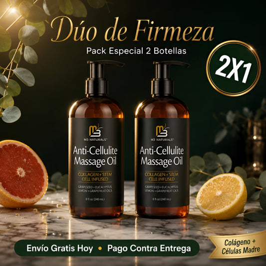 2X1 NaturalLift™ Colageno | Aceite Corporal Reafirmante Anticelulitis 480ml