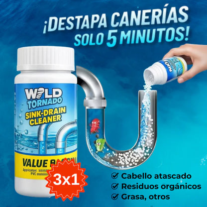 3x1 Elimina Olores y Destapa al Instante